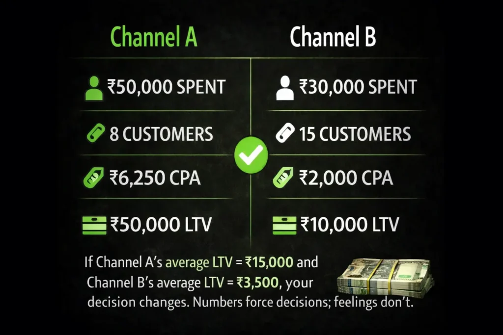 comparing 2 business reports