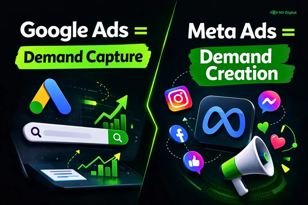 Google Ads = Demand Capture, Meta Ads = Demand Creation